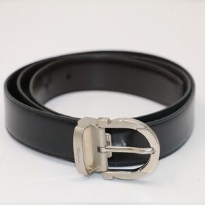 Salvatore Ferragamo Gancini Reversible black\dark brown adjustable men’s belt